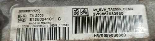 Módulo Câmbio Peugeot 307 2007 - 2012 / S126024101