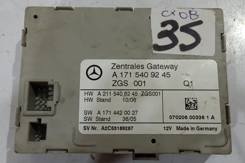 Módulo Gateway Mercedes Slk E350 2008 / A1715409245  