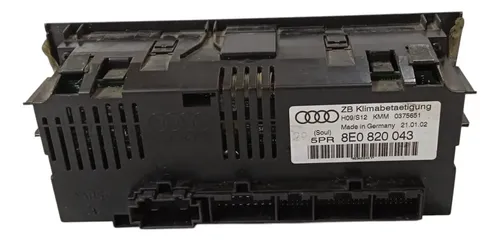 Comando Ar Condicionado Audi A4 2001 - 2006 Preto