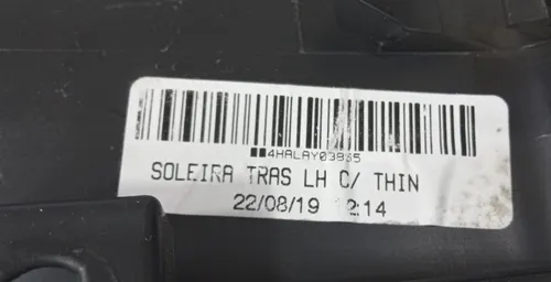 Soleira Porta Traseira Esquerda Hrv 2016 - 2021 Preto