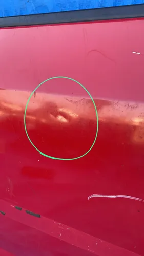 Porta Dianteira Direita Honda Fit 2003 A 2008 / Detalhe Dianteira Direita Vermelho