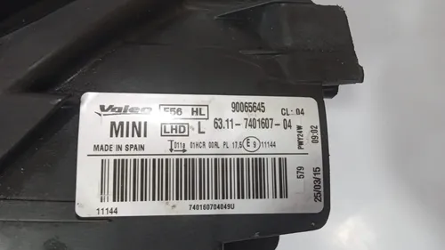 Farol Esquerdo Mini Cooper S F56 2018 2019 2020 Led / Avaria Esquerdo/motorista