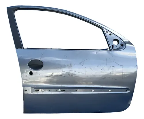 Porta Dianteira Direita Peugeot 206 2001 A 2012 Detalhes Dianteira Direita Prateado