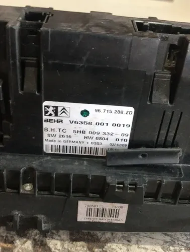 Comando Ar Condicionado Citroen C5 2009 - 2012