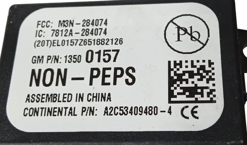 Antena Imobilizador Comutador Spin 2013 - 2018 M3n284074 Preto