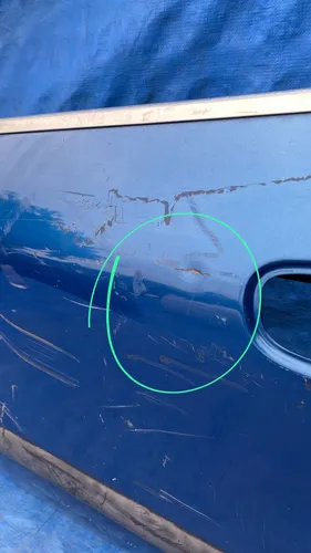 Porta Dianteira Esquerda Peugeot 607 1999 A 2008 / Detalhe Dianteira Esquerdo Azul