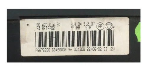 Comando Ar Condicionado Citröen C5 2002