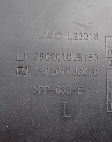 Protetor Carter Esquerdo Jac J3 2010 2011 2012 2013