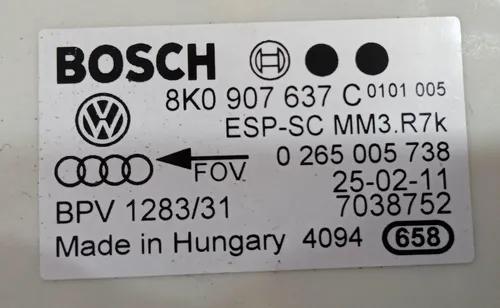 Sensor Velocidade Audi A4 2008 - 2012 / 8k0907637c