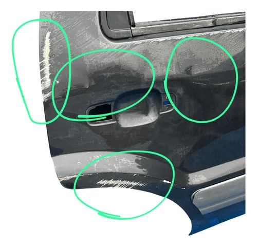 Porta Traseira Direita Ford Ecosport 2004 A 2012 Avarias Traseira Direita Preto