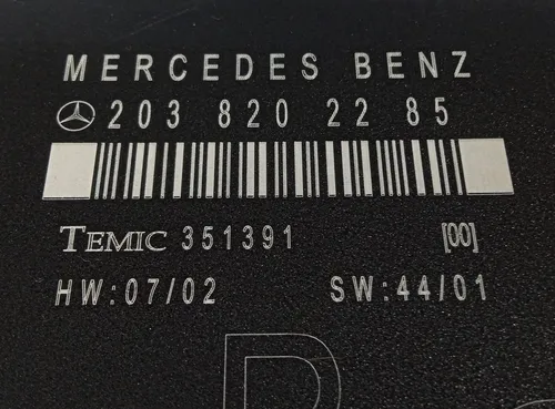 Módulo Porta Traseira Direita Mercedes C180 2004 2038202285