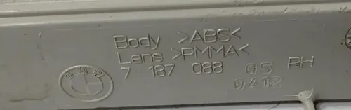 Refletor Direito Parachoque Dianteiro Bmw X6 2008 - 2013 Cinza