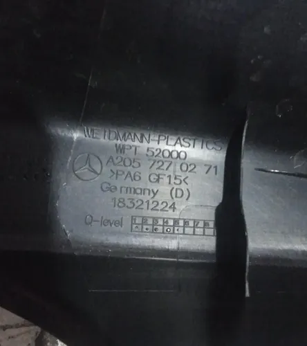 Acabamento Arco Porta Dianteiro Direita Mercedes C300 2018