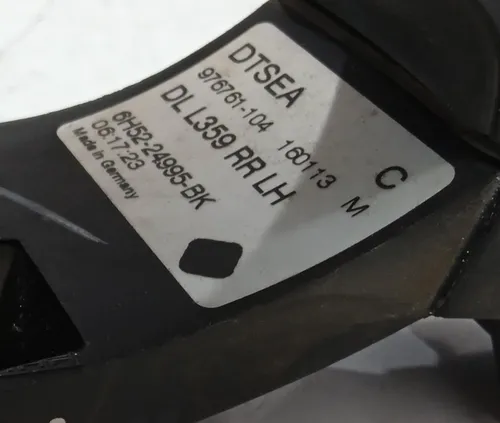 Maçaneta Traseira Esquerda Freelander 2 2008 - 2014 Preto Traseira