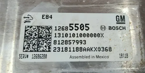 Módulo De Injeção Onix 1.0 2013 - 2019 / 12685505