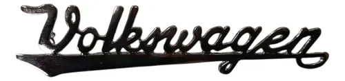 Emblema Volkswagen Fusca 1959 - 1970 Prateado