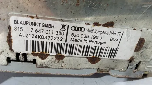 Rádio Audi Tt 2007 2008 2009 2010 2011 2012 2013 2014 