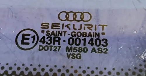 Vidro Vigia  Fixo Traseiro Direito Audi A8 2001