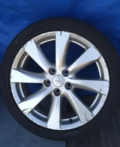 Jogo De Rodas Com Pneus Lancer Gt 2012 2013 2014 2015 2016 Prateado