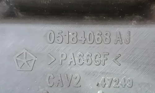 Tampa Válvula Direita Cherokee Journey 3.6 2010 2011 2012 Preto