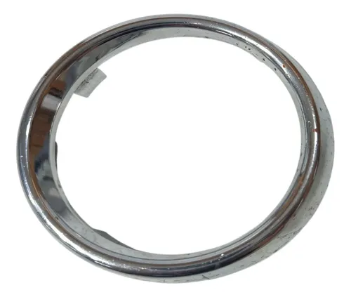 Moldura Aro Farol Milha Esquerda Hb20 2013 - 2018 Prateado Esquerdo